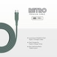 thumbnail image 4 of Liquipel Powertek Retro USB-C to USB-C - Green, 4 of 7
