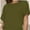 Olive Green, variant on Women's Casual Short Sleeve Dolman Top Boat Neck T Shirts