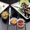 thumbnail image 5 of 100 Pcs Condiment Cups 2 Oz Dressing Container Portion Cups Plastic Sauce Cups Condiment Containers With Lids, 5 of 5