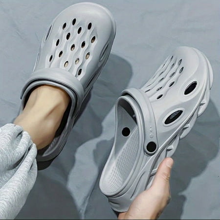 

Men s Clogs Men s Casual Solid Color Closed Toe Slip On Platform EVA Clogs Outdoor Anti-skid Out Beach Shoes