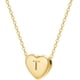 thumbnail image 1 of Delicado collar inicial con letras de la A a la Z 26 collar con colgante de corazón del alfabeto, regalo del día de San Valentín para ella, collar personalizado chapado en oro para niñas y mujeres Xemadio LRWJ197-20, 1 of 5