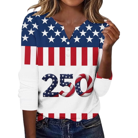 Womens Summer Tops T Shirts Patriotic Graphic Short Sleeve Fourth Of July Celebration National Day Commemorative Tees