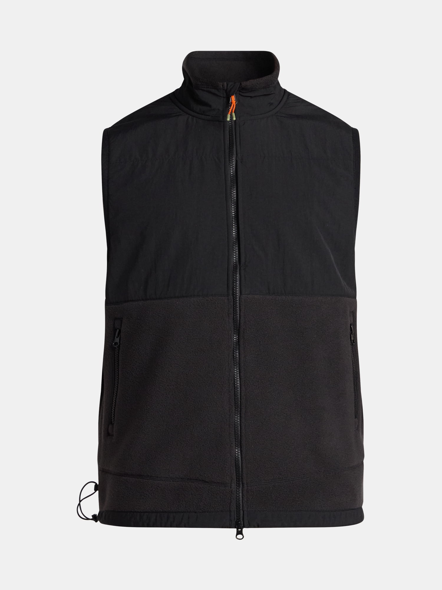 Ozark Trail Men's and Big Men's Mix Media Fleece Vest, Sizes S-3XL