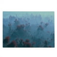 thumbnail image 2 of Mystic Cutting Board, Aerial of Mystic Mountain Landscape with Autumn Trees in the Mist Wilderness Image, Decorative Tempered Glass Cutting and Serving Board, Large Size, Grey Orange, by Ambesonne, 2 of 5