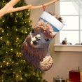 thumbnail image 2 of Cauagu Fluffy Alpaca Mountain Meadow for Christmas Stockings,1-Pack Large Xmas Stocking Holiday and Farmhouse Stocking Fit for Christmas Holiday Party Decoration(17.7*11 Inch), 2 of 7