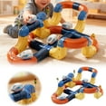 thumbnail image 1 of Ensemble de Train Motorisé avec Rails Flexibles pour Mises en Page 3D et Jeux Éducatifs, 1 of 6