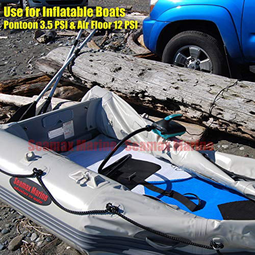 No Battery Seamax Portable Electric Air Pump for Inflatable Boat Kite 