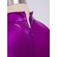 thumbnail image 5 of inlzdz Kids Girls Hip Hop Dance Outfits Retro 70s 80s Rock Disco Jumpsuit Flowy Mesh Overlay Pants Romper Purple 6, 5 of 7