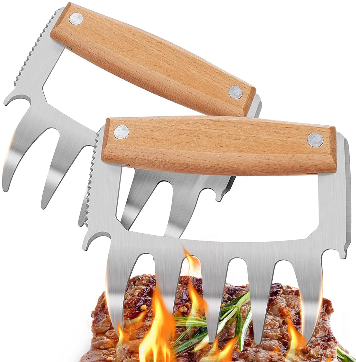 Bear Claw Meat Shredder Barbecue Claws BBQ Grill Claws Pulled Shredder Pork Chicken Smoker