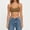 Coffee, variant on No Underwire Bras for Women Seamless Wirefree Basic Spaghetti Strap Full Coverage Cotton Bralette Breathable Smooth Everyday Comfortable Bra