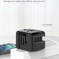 thumbnail image 3 of Universal International Travel Power Adapter, All in One Wall Charger with High Speed 2.4A USB, 3.0A Type-C, With Type Multinational Universal Socket Travel Charger for Multiple Devices, 3 of 8