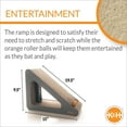 thumbnail image 4 of K&H Pet Products Creative Kitty Scratch, Ramp and Groom Cat Scratcher Cardboard 9.5 X 19.5 X 15 Inches, 4 of 7
