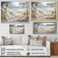 thumbnail image 5 of Designart "Abstract Winter Wonderland Snowy Mountain Peaks II" Oversized Landscapes Framed Wall Art - Modern White Abstract Landscapes Living Room Framed Canvas Art, 5 of 7