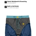 thumbnail image 6 of Little Donkey Andy Men's Workout Running Shorts Lightweight Athletic Shorts, Quick Dry, Breathable Shorts with Mesh Liner Vallarta Blue XXL, 6 of 7