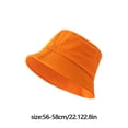 thumbnail image 4 of Jumpingount Sombrero de cubo para mujer, ala ancha, Color sólido, para playa, viaje, sol, lavable, para exteriores, decorativo, para niña, pescador, Sombreros NO12 Jumpingount AP001828-19, 4 of 6