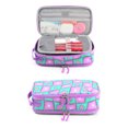thumbnail image 3 of J World Doodle Pencil Case with Organizational Pockets and Handle Strap, Puffy Flower, 3 of 7