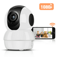 Hommie Wireless IP Camera Night Vision, Motion Detection with Micro SD Card Slot, 2.4GHz WIFI 1080P HD Home Security Cam