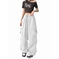 thumbnail image 1 of Pantalones Cargo para Mujer, Pantalones Casuales de Senderismo, Pantalones Holgados Y2K de Cintura Alta con Múltiples Bolsillos M, 1 of 7