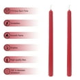 thumbnail image 3 of XINAOBAOLUO 11.8 inch Red Christmas candles Sticks Scented Taper Candles luxury Pack of 4, 3 of 7
