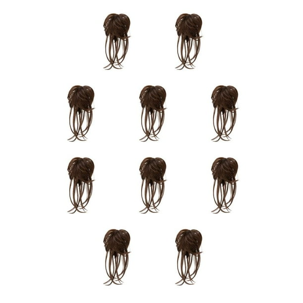 Seitruly Extensión de cola de caballo multiusos y de moda de fibra para mujer, cabello rizado, peluca de moño para mujer, fácil de usar 8B 8B 10Conjunto