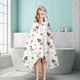 thumbnail image 6 of Ballet Princess Pattern Hooded Bath Towel，50"x30" for Ages 3 To 12 Kids, Quick Dry Lightweight Soft Microfiber Hood Beach Towel Cover Up for Kids, 6 of 7