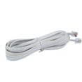 thumbnail image 3 of 6P6C RJ11 Telephone Extension Fax Modem Cable Line 9.8Ft Length White, 3 of 8