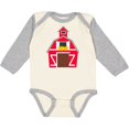 thumbnail image 3 of Inktastic Farming Large Red Barn with Hay Boys or Girls Long Sleeve Baby Bodysuit, 3 of 5