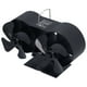 thumbnail image 2 of Ventilador de estufa de doble cabezal, 8 aspas, ecológico, automático, alimentado por calor, para estufa de leña., 2 of 14