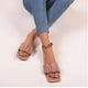 thumbnail image 5 of Sandalias de cuero Mujer Zapatillas con punta abierta Sandalias unidireccionales Wmkox8yii hj789, 5 of 7