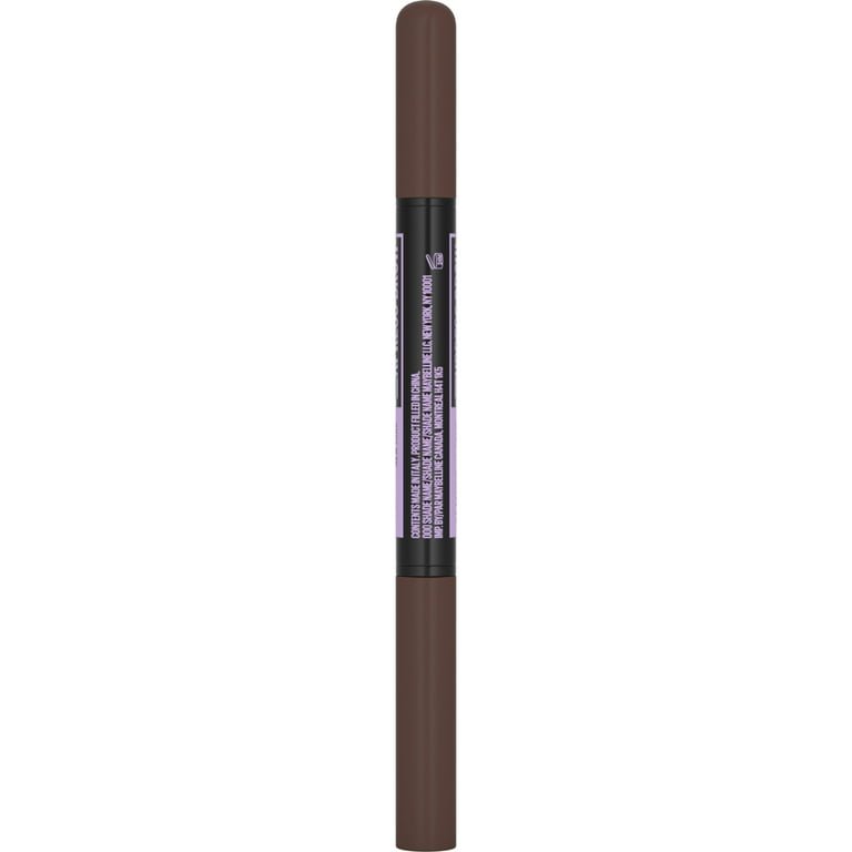 Maybelline Express Brow 2-In-1 Pencil and Powder Eyebrow Makeup, Deep Brown