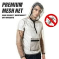 thumbnail image 4 of Camisa Al Aire Libre Ultraligera de Malla Chaqueta de Insecto Con Capucha Antimosquito ver A Través de Protectores Escudo de Insectos de Camisa de Malla para Acampar Jardinería, 4 of 7