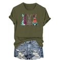 thumbnail image 4 of Mujeres Manga Corta de Verano Tops Día de San Valentín Impreso Cuello Redondo, Camisa de Moda Casual Blusa, 4 of 6