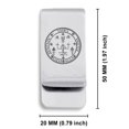thumbnail image 2 of Stainless Steel Seal of Archangel Uriel Classic Slim Money Clip Credit Card Holder, 2 of 2