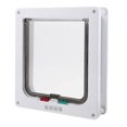 thumbnail image 1 of Cat Door for Interior Doors - 2-Way or 4-Way Locking Pet Door Flap - Privacy for Cat Litter Box or Automatic Feeder - Durable Frame, DIY Easy Install, Hardware Kit, 1 of 5