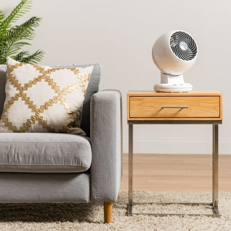 Woozoo - Compact Oscillating Air Circulator Fan with Remote - 3 Speed with Timer - Small Room 157 ft² - White