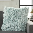 thumbnail image 3 of Nourison Shag Solid Celadon Decorative Throw Pillow , 17" x 17", 3 of 4