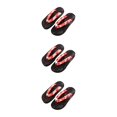 thumbnail image 4 of Baohd Japanese Clogs Slippers Geta Sandals Flops for Men Women Stylish and Comfortable Red Round Size 40 3Set, 4 of 6
