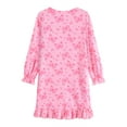 thumbnail image 6 of FEDPOP Girl Nightgowns Dresses Long Sleeve Sleep Dress Sleepwear Pink Clothes for Kids Size 8-9 Year, 6 of 7