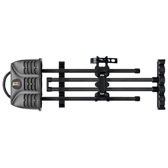 TightSpot Shift-Lock 5-Arrow Quiver, Customizable Telescoping Rod, Granite, Carbon Fiber and Aluminum, Quick Detach (TSQSL5MG)