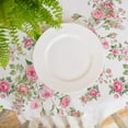 thumbnail image 4 of Floral Tablecloth Pink Flowers Print Rectangle Table Cloth Spring Summer Waterproof Wrinkle Free Tablecloth 60 X 120 Inch, 4 of 5