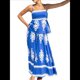 thumbnail image 3 of Vestidos de Verano para Mujer 2025, Vestido Veraniego Floral con Tirantes Finos, Vestido Bohemio para Vacaciones en la Playa Azul XL, 3 of 10