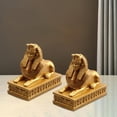 thumbnail image 4 of 2x estatuas de esfinge escultura s mitología faraón colección de piezas escritorio coleccionable para dormitorio oficina Soledad Estatuilla egipcia, 4 of 7