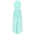 thumbnail image 2 of Yeahdor Kids Girls Floral Lace Shiny Rhinestone Maxi Romper Dress Wedding Birthday Party Ball Gown, 2 of 7
