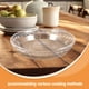 thumbnail image 4 of Molde redondo de vidrio para hornear, antiadherente, con borde ondulado suave, para tartas de manzana, calabaza y tartas de olla, transparente, 18 cm., 4 of 6