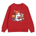 thumbnail image 5 of CAUYDY Hoodies for Girl Fall Winter Halloween Tops Ghost Pumpkin Graphic Sweatshirts Long Sleeve Pullover Blouse(Red,6Y), 5 of 5