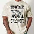 thumbnail image 2 of "I'm a Fishaholic" Fishing T-Shirt – Funny Fisherman Graphic Tee with Humorous Angler Quote, 2 of 6