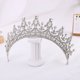 thumbnail image 1 of Zhuge Tiara de boda para novia, diadema de princesa, corona de novia, joyería para el cabello con diamantes de imitación de cristal, decoración para novia, cumpleaños, graduación, boda (plateada), 1 of 4