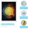 thumbnail image 3 of Diamond Art Kits for Adults, Tennis Ball In Fire And WaterDiamond Painting Kits for Beginners, Frameless Round 5D Full Drill Diamonds Art Gem Art Crafts Home Decor Gifts, 3 of 8