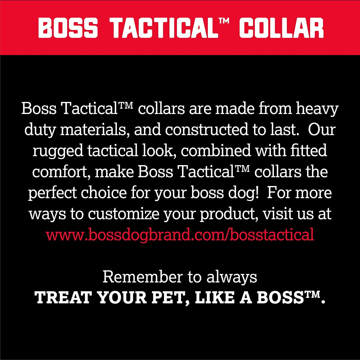 Boss Nation 850030579157 17-22 in. Dog Tactical Adjustable Dog Collar, Orange Camo - Large