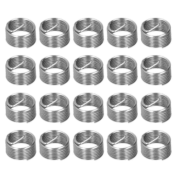 Jeu de 20 douilles filetées extensibles pour réparation de filetage M14 x 1,25, insert circulaire en spirale, écrou réducteur, 1D